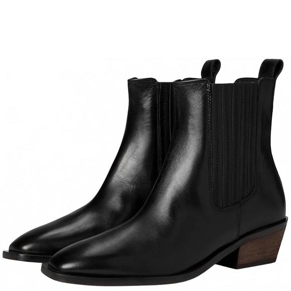 NEW SEYCHELLES women's hold me down boot in black leather - Picture 1 of 3